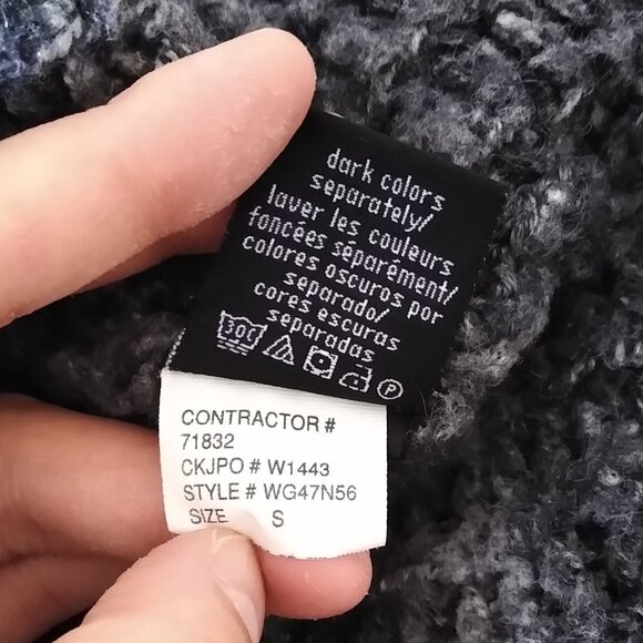 Calvin Klein Jeans Gray Turtleneck Sweater Size Small - Picture 5 of 6